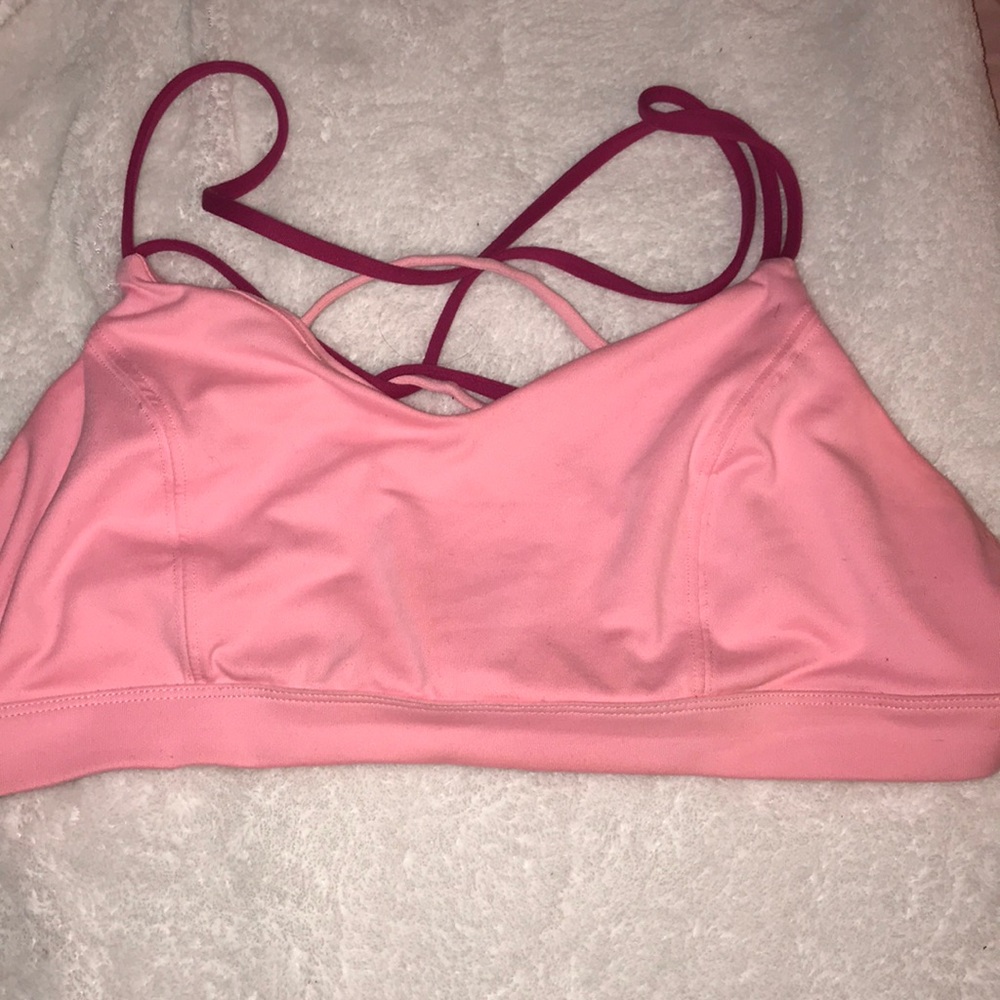 Crossback workout bra